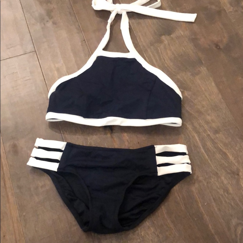 NWOT Seafolly navy bikini